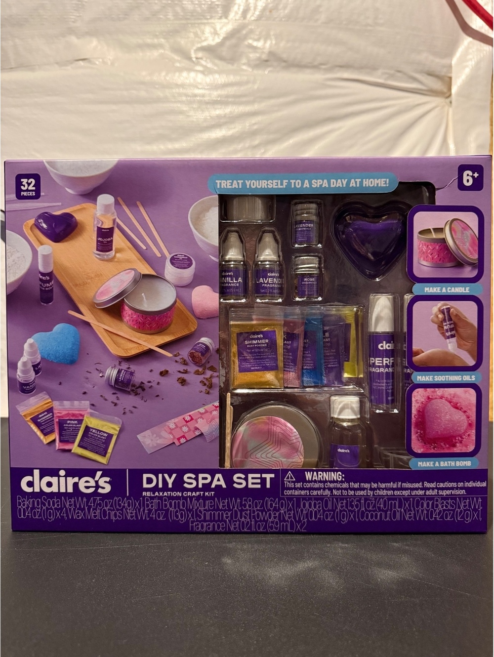 Claire’s DIY spa set